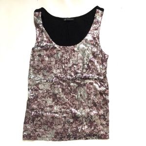 INC tank top gray purple Size L